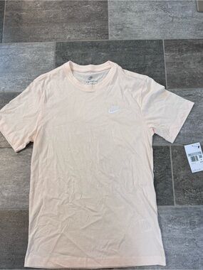 Nike Men's Light khaki/ivory/pale pink, Crewneck T-Shirt, new, xs